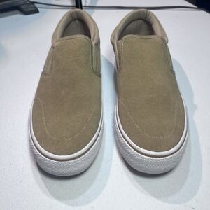 Maui and Sons Men's Genuine Suede Casual Skate Low Top Sneaker Slip In Tan Sz 8‎